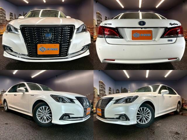 Ref:AUX-23772191 TOYOTA CROWN HYBRID 2017 1 2017 Toyota Crown Hybrid white gasoline used car Japan export