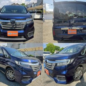 2018 Honda Stepwagon Spada blue gasoline used car Japan export