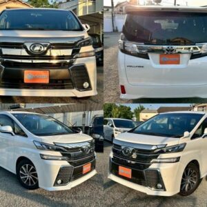 2016 Toyota Vellfire pearl gasoline used car Japan export