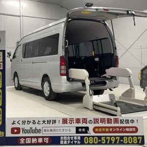 2012 Toyota Hiace Commuter silver gasoline used car Japan export