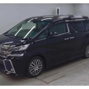 2015 Toyota Vellfire black gasoline used car Japan export