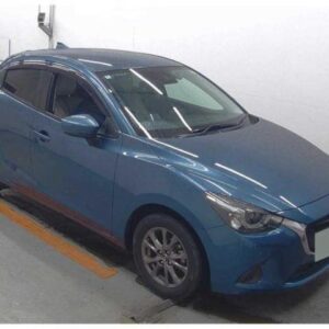 2018 Mazda Demio blue gasoline used car Japan export