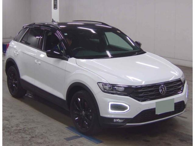 Ref:AUX-23808413 VOLKSWAGEN T-ROC 2022 1 2022 Volkswagen T-Roc white diesel used car Japan export