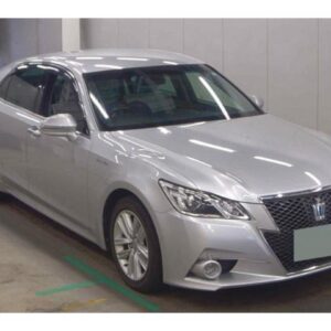 2013 Toyota Crown Hybrid silver gasoline used car Japan export