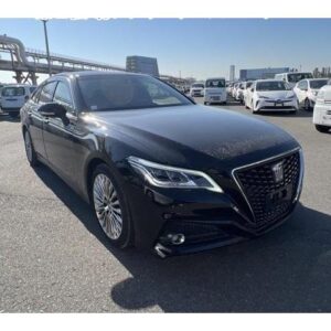 2023 Toyota Crown Hybrid black gasoline used car Japan export