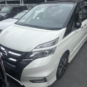 2019 Nissan Serena pearl gasoline used car Japan export