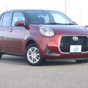 2021 Toyota Passo red gasoline used car Japan export