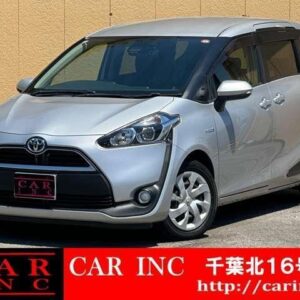 2016 Toyota Sienta silver hybrid used car Japan export