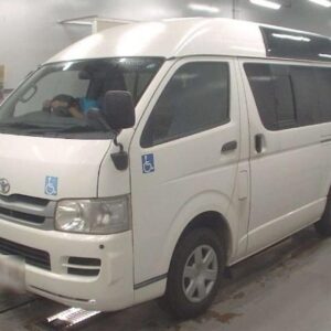 2010 Toyota Hiace Van white gasoline used car Japan export