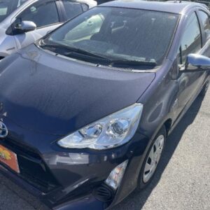 2014 Toyota Aqua blue hybrid used car Japan export