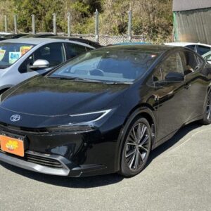 2023 Toyota Prius black gasoline used car Japan export