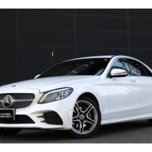2018 Mercedes Benz C-Class white gasoline used car Japan export