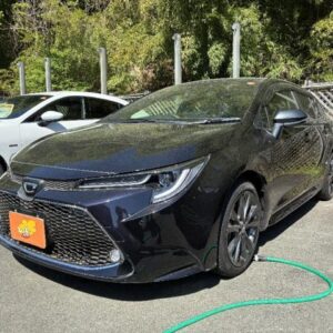 2020 Toyota Corolla Touring black gasoline used car Japan export
