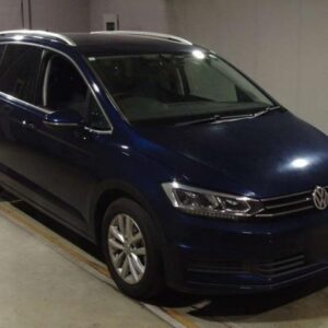 2017 Volkswagen Golf Touran blue gasoline used car Japan export