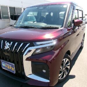2025 Suzuki Solio red gasoline used car Japan export