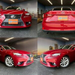 2013 Lexus Is red gasoline used car Japan export