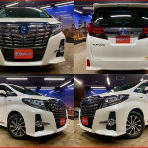 2017 Toyota Alphard Hybrid pearl gasoline used car Japan export