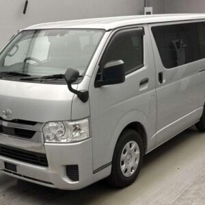 2021 Toyota Hiace Van silver diesel used car Japan export