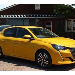 2021 Peugeot 208 yellow gasoline used car Japan export