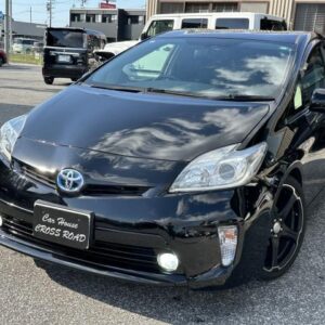 2013 Toyota Prius black hybrid used car Japan export