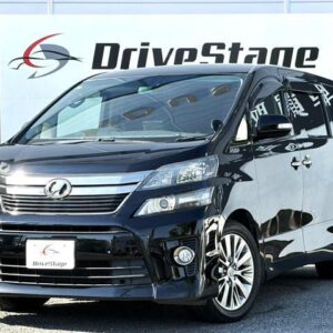 2014 Toyota Vellfire black gasoline used car Japan export