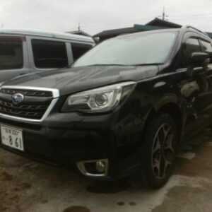 2016 Subaru Forester black gasoline used car Japan export
