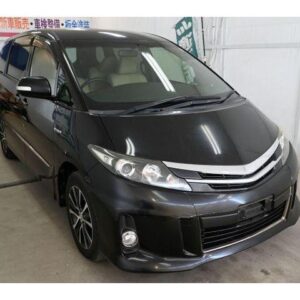 2014 Toyota Estima Hybrid black hybrid used car Japan export
