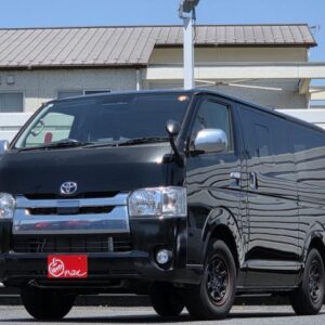 2018 Toyota Hiace Van black gasoline used car Japan export