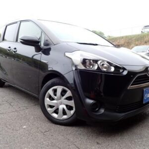 2015 Toyota Sienta black hybrid used car Japan export