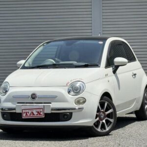 2014 Fiat 500 white gasoline used car Japan export