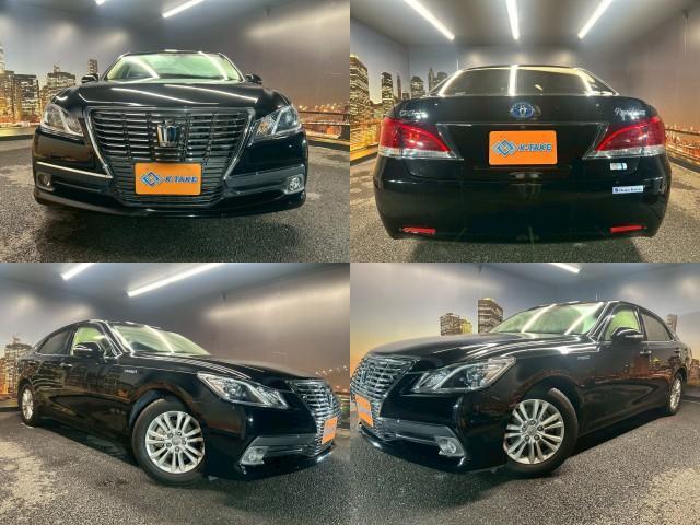 Ref:AUX-23904849 TOYOTA CROWN HYBRID 2013 1 2013 Toyota Crown Hybrid black gasoline used car Japan export