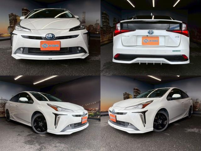 Ref:AUX-23904850 TOYOTA PRIUS 2021 1 2021 Toyota Prius white gasoline used car Japan export
