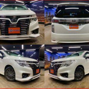 2017 Nissan Elgrand pearl gasoline used car Japan export