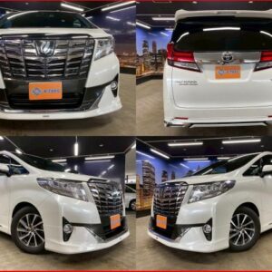 2015 Toyota Alphard white gasoline used car Japan export