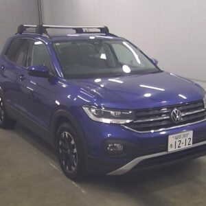 2021 Volkswagen T-Cross blue gasoline used car Japan export