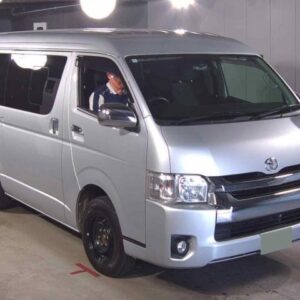 2014 Toyota Regius Ace Van silver gasoline used car Japan export