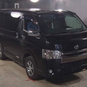 2018 Toyota Hiace Van black diesel used car Japan export