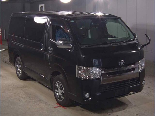 Ref:AUX-23905042 TOYOTA HIACE VAN 2018 1 2018 Toyota Hiace Van black diesel used car Japan export