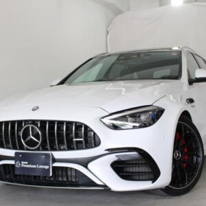 2023 Mercedes Amg C-Class Stationwagon white hybrid used car Japan export