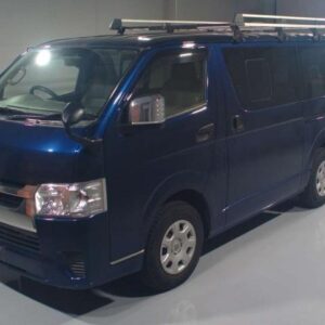 2021 Toyota Hiace Van blue gasoline used car Japan export