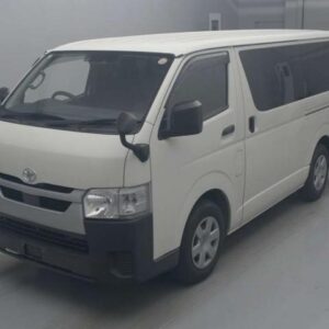 2021 Toyota Hiace Van white diesel used car Japan export