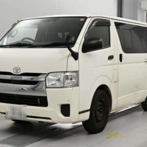 2018 Toyota Hiace Van white diesel used car Japan export