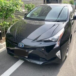 2016 Toyota Prius black gasoline used car Japan export
