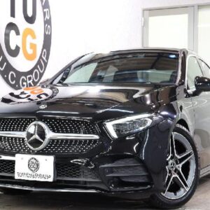 2020 Mercedes Benz A-Class black gasoline used car Japan export