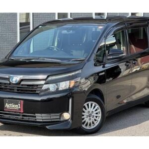 2015 Toyota Voxy black hybrid used car Japan export