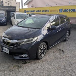 2015 Honda Shuttle purple hybrid used car Japan export