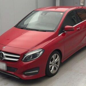2018 Mercedes Benz B-Class red gasoline used car Japan export