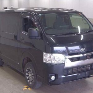 2021 Toyota Hiace Van black diesel used car Japan export