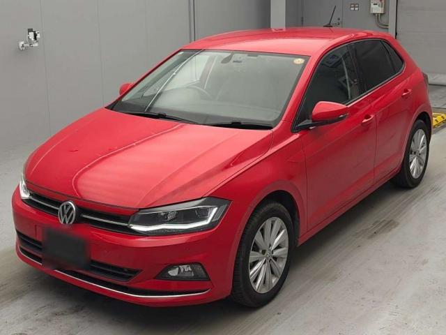 Ref:AUX-23925925 VOLKSWAGEN POLO 2018 1 2018 Volkswagen Polo red gasoline used car Japan export
