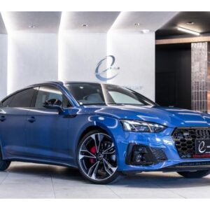 2023 Audi A5 Sportback blue diesel used car Japan export